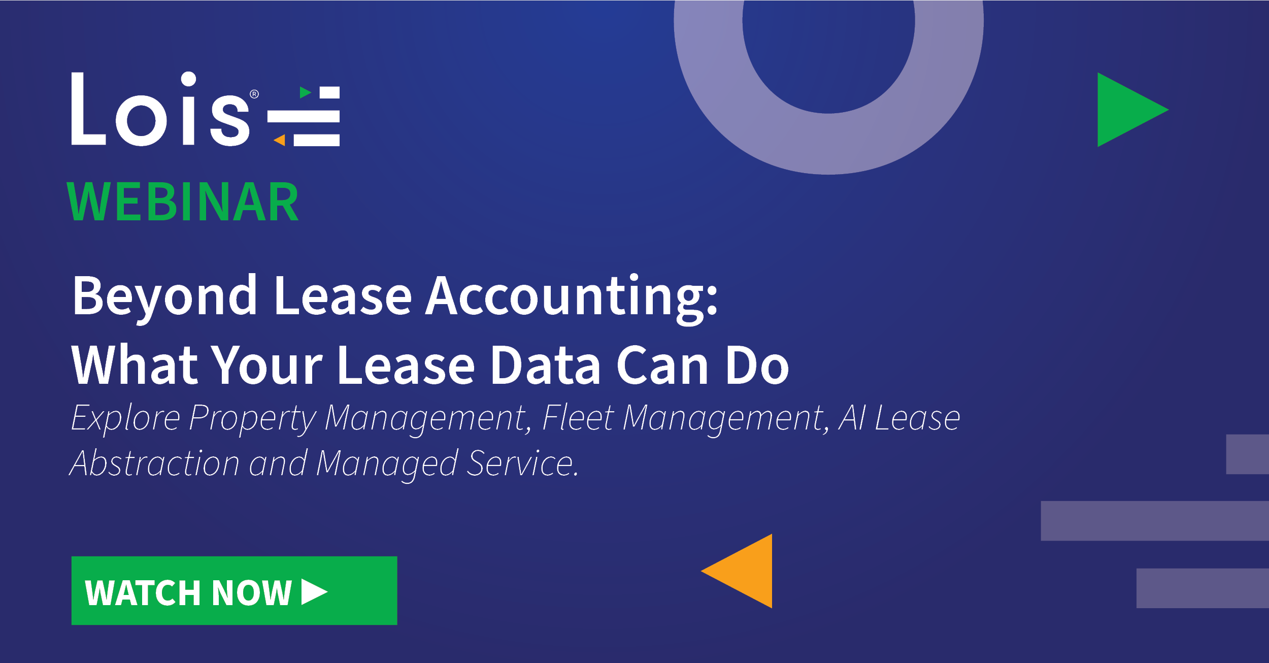 Beyond Lease Accounting - what your lease data can do - watch now