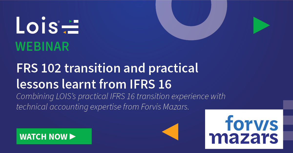 FRS 102 transition and practical lessons learnt from IFRS 16 - watch now